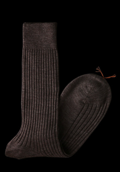 Cashmere + NZ Merino Rib-Mid-Calf